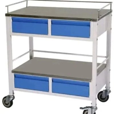 Stainless Steel Hospital Medicine Trolley